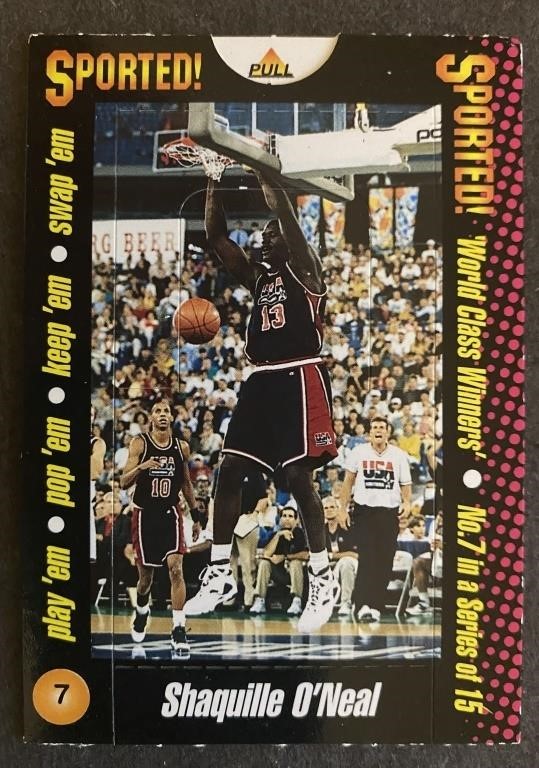 SHAQUILLE O'NEAL: 10 x MATCH Pop Up Cards (1996)