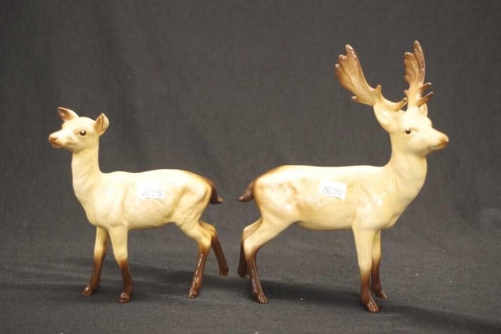 Two Beswick "Doe" figurines