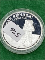 COIN - SILVER PLATED COMMEMORATIVE - LUNAR