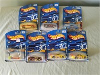 7 Hot Wheels 2001 Collectible Cars