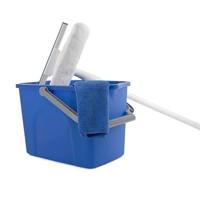 Window Washing Kit with Pole and Bucket