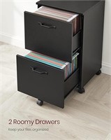 Vasagle 2-drawer File Cabinet, Filing Cabinet For