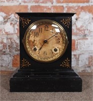 A Victorian Ansonia Iron Cased Mantle Clock, G+