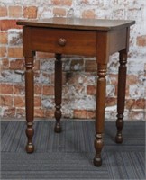 A Sheraton Period Hinged-Top Walnut Worktable,