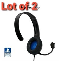 Lot of 2, PDP Gaming LVL30 Wired Chat Headset, Pla