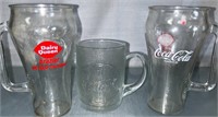2 Dairy Queen Brazier Coca Cola Glasses