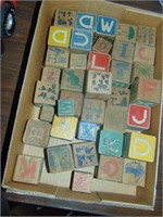 Flat full of Vintage Alphabet Blocks