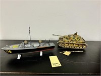 Military Boat & Tank Model
