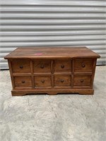 Wood blanket chest 
18”x35”x18”