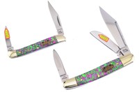 Steel Warrior Faux Abalone KNIFE DUO