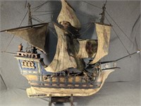 Vintage Style Santa Maria Model Ship Date & M