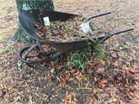 Iron Wheel Barrow Planter