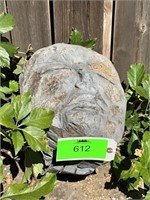Stone face carved 16“ x 12