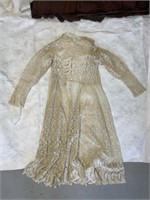 Antique White Child's Embroidered Net Dress