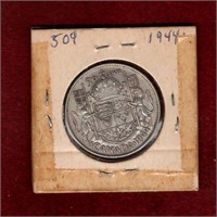 CANADA 1944 SILVER 50 CENT COIN