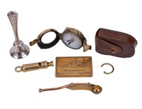Antique Brass & Sterling Accessories