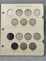 35 Franklin Half Dollars in Littleton Archival