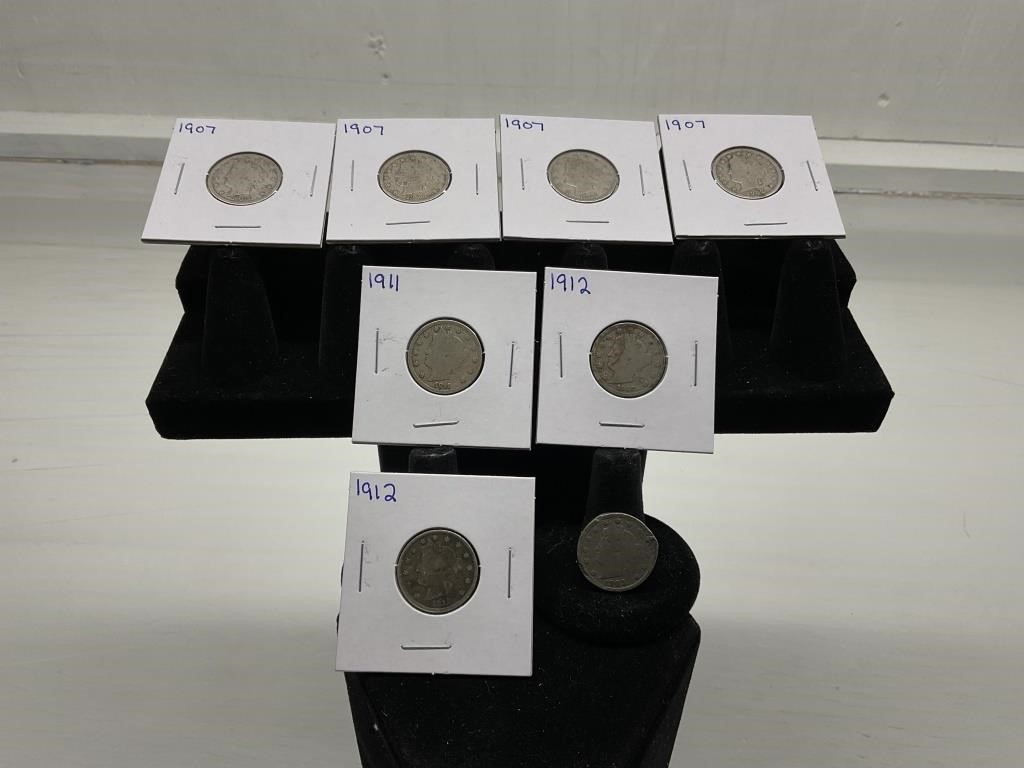 8 Liberty Head Nickels