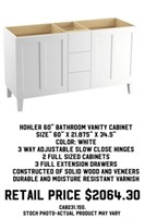 Kohler 60" Bathroom Vanity Cabinet