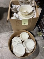 Large Box of Homer Laughlin China