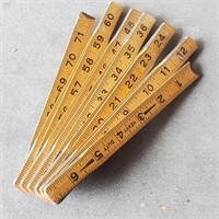 Vintage Wood Folding Measuring Tool