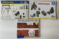 3 Military Model Kits of Accessories