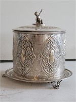 Silver Plated Lided Jar