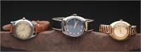 Meyer, Calvert & Timex Vtg Wrist Watches (3)