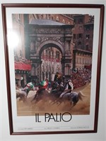 (B) IL PALIO Framed Wall Poster
