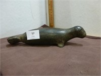 Soap Stone - Seal, Signed - 9.5" Long