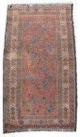 HAND-TIED PERSIAN BALUCH RUG, 4'9" X 2'6"