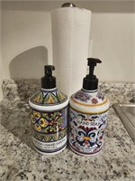 Paper Towel Holder & (2) Hand Soaps