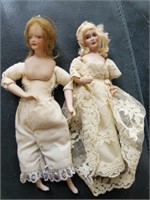 Vintage Porcelain Artist Dolls Small