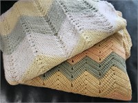 Two Vintage Baby Blankets
