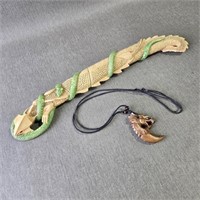 Bearded Dragon & Snake Knife w/a Dragon Claw