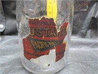 Vintage Pacific Mills Prepared Mustard Pint Bottle