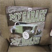 MY GARAGE TIN SIGN