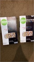 2-12 COUNT BOXES OF ZONE PERFECT MARCROS BIRTHDAY