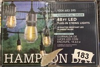 Hampton Bay 48’ LED Plug-In String Lights