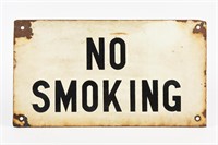NO SMOKING S/S PAINTED METAL SIGN