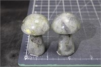 2, Labradorite Mushrooms, 3oz
