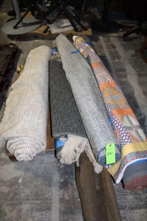 Lot of Rugs & Carpets w/Patchwork Quilt