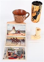 NATIVE AMERICAN LOT, MANA POTTERY & MORE