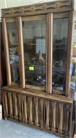 2-pc lighted china cabinet