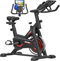 Exercise Bikes Stationary  LCD Monitor  black-red