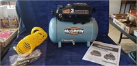 McGraw 3 Gallon Portable Air Compressor w/