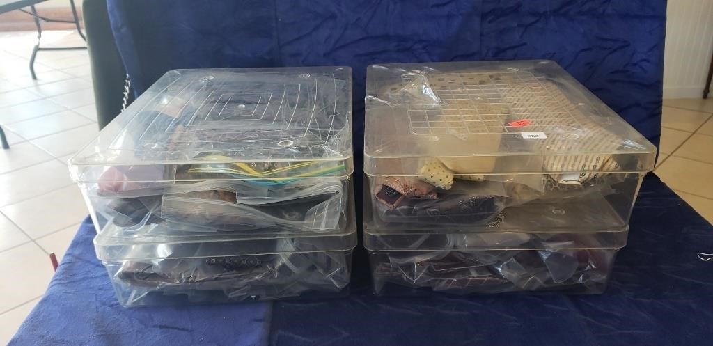 (4) Containers Of Assorted Men's Dress Ties