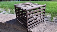 Antique wooden slat chicken crate 13 x 13 x 12’’
