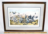 CIVIL WAR PRINT " CARRY THE WORKS " BY P.W. GAUT