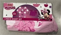 Disney Minnie 4 Girl's 2pc Short Set